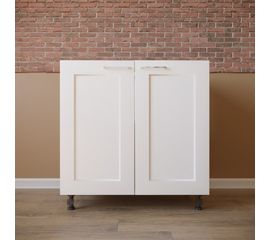 Тумба нижняя 2 двери 800/820/470 Женева белая
