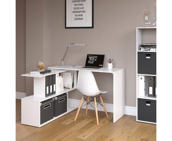 Стол письменный поворотный Аt-41, белый